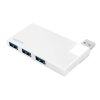 LogiLink Hub 4xUSB3.0, OTG, srebrny